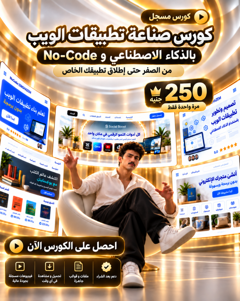 تعلم انشاء مواقع ويب مسجل